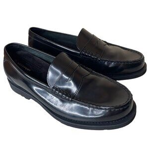 Rockport Shakespeare Circle Leather Penny Loafers Mens Size 10